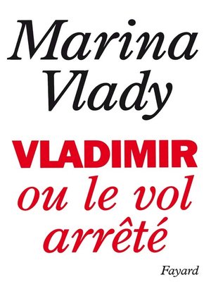 cover image of Vladimir ou le vol arrêté